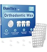 DanTicy Orthodontic Wax for Braces, Dental Wax, Pre-Cut Bowl Shape Dental Strips, No Kneading Req...