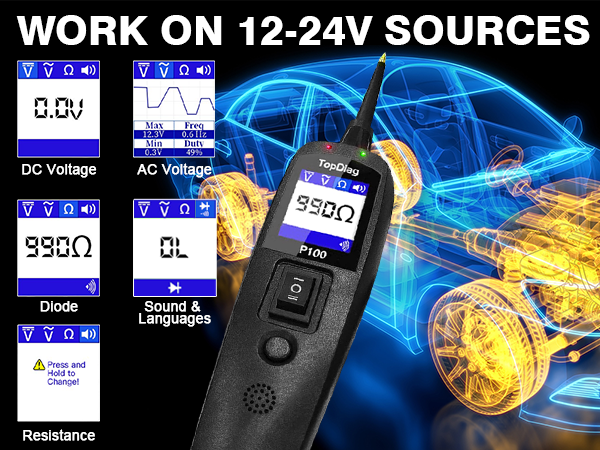 Work on 12-24V sources