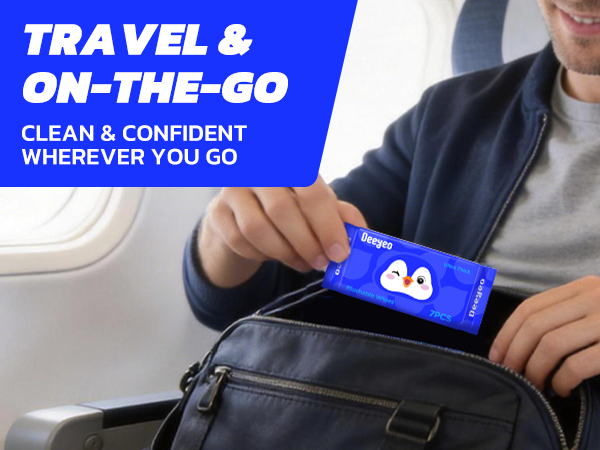 TRAVEL & ON-THE-GO,Pocket-sized wipes perfect for planes, road trips, and travel bags.