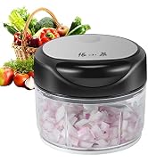 ZHANG XIAO QUAN SINCE 1628 Manual Vegetable Chopper, Hand Pull String Vegetable Garlic Mincer Oni...