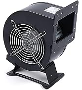 DEIGEHJRE Centrifugal Blower Fan,120w High Air Pressure Centrifugal Extractor Fan,Outdoor Wood Fu...