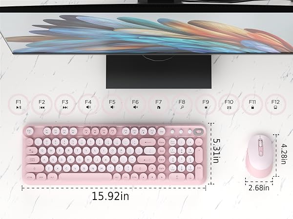 Wireless Keyboard and Mouse Combo