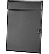 KINGFOM PU Leather Hardboard Office Clipboard, Magnetic Clip A4 Letter Size Clip Boards with Pen ...