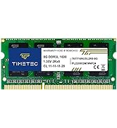 Timetec 8GB DDR3L / DDR3 1600MHz (DDR3L-1600) PC3L-12800 / PC3-12800(PC3L-12800S) Non-ECC Unbuffe...