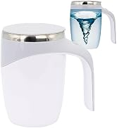 daasigwaa Self Stirring Mug - Automatic Magnetic Electric Coffee Mug, Rotating Cute Mixing Cup Ta...