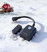 DEWENWILS Outdoor Wireless Remote Control Outlet Power Strip Weatherproof, Expandable Indoor Outd...