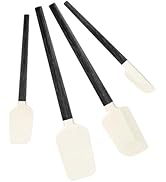 Silicone Spatula Set, Food Grade Rubber Spatula-4 Piece Nonstick Rubber Spatulas, Spoonula, Jar S...