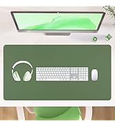 Carethos Leather Desk Mat, Waterproof Desk Pad for Keyboard and Mouse, Non-Slip Computer Desk Pro...