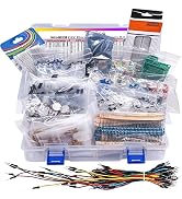 Taiss 2016PCS Electronics Components Kit Assortment Resistor,Capacitors,Diode,LED,Potentiometer,T...