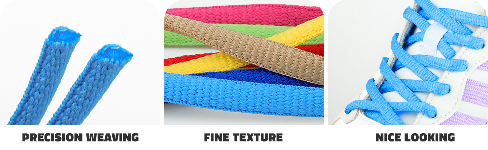 running shoelaces, fine texture oval shoe laces for sneakers, tennis shoes, basketball shoes,