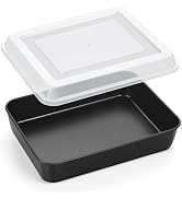P&P CHEF Toaster Oven Pan with Lid, Nonstick Cake Lasagna Pan Rectangular Tray for Baking Roastin...