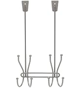 Kenney KN61558 Over the Door Hanging 8-Prong Storage Hook for Hanging Towels or Coats on the Back...