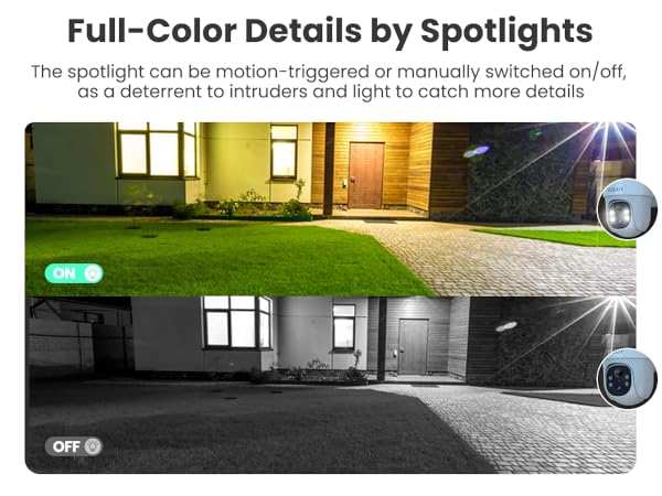 solar security camera with colorful night vision