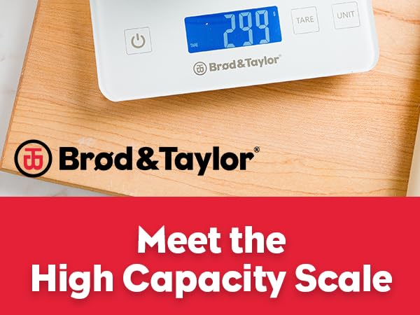 Brod & Taylor digital kitchen scale food scale baking scale bread scale sourdough scale