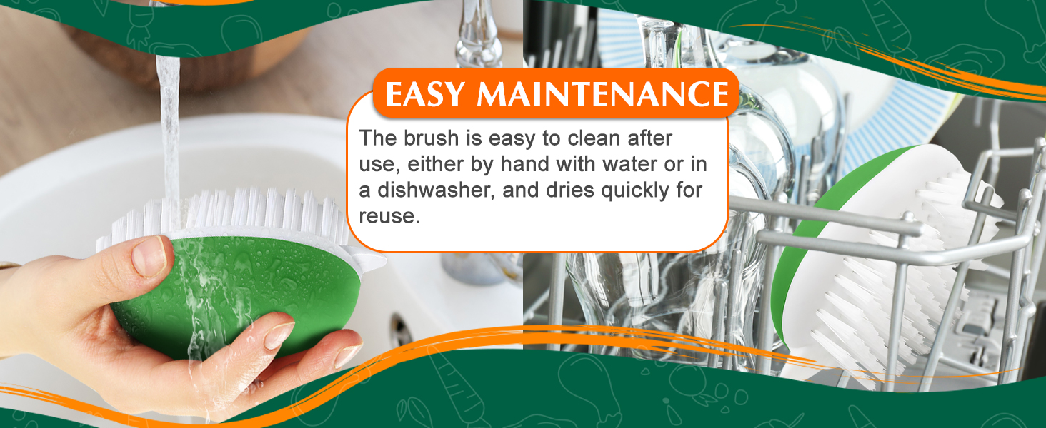 dish brush cleaning brush kitchen tools fruit cleaner fruit and vegetable wash kitchen scrub brush