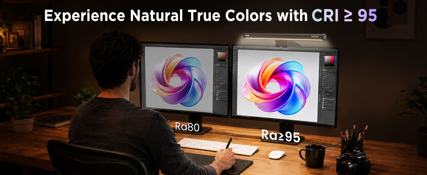 Experience Natural True Colors with CRI =95