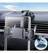 eSamcore Tablet Holder for Car Dashboard, Windshield Mount Holder for iPad & Foldable Phone Stand...