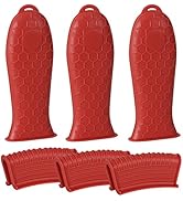 Silicone Hot Handle Holder, Heat Resistant Potholder Cookware Handle Cast Iron Skillets Handles G...