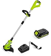 Leisch Life Cordless String Trimmer - Battery Operated Lawn Trimmer, 20V Line String Trimmer with...