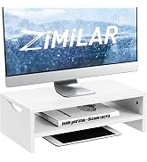 Zimilar Monitor Stand Riser, 2 Tiers Laptop Computer Monitor Riser for PC Screen, iMac, Desktop W...
