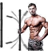 Fitness Exercise Bar,Elastic Fitness Bar,High Frequency Vibration Training Bar,Fat Buring Workout...