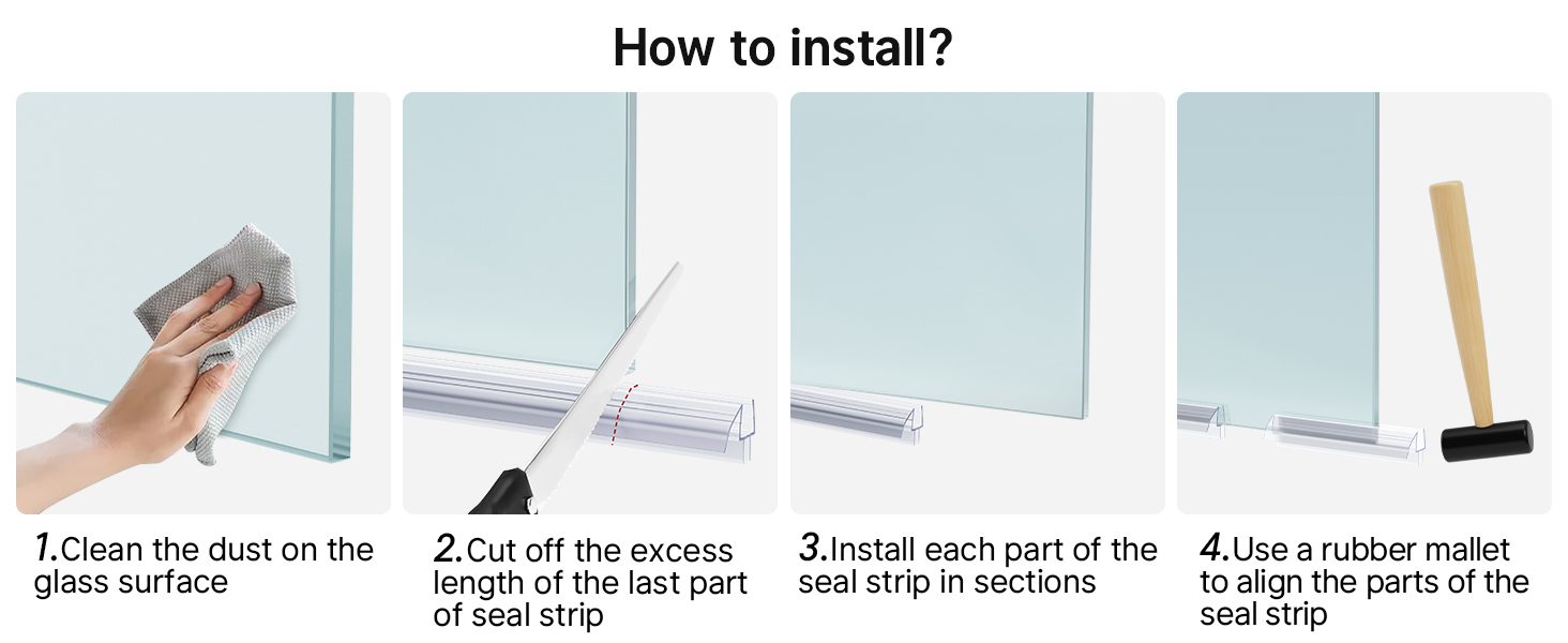 shower door leak guard