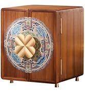 KAOTGOT Wooden Jewelry Box for Women Jewelry Box With Drawers Walnut Wood (Walnut Wood with print...