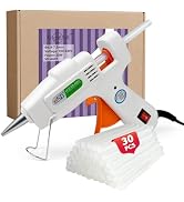 Krightlink Mini hot glue gun Kit with 30 Glue Sticks, Hot Melt, High Temp for School Crafts DIY A...