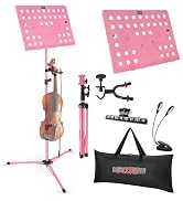 5Core Music Stand for Sheet Music Tripod Height Adjustable Portable Folding Note Holder Atril par...