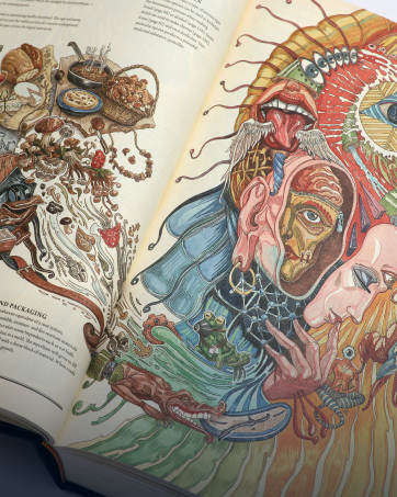 the book page