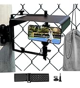 BUMOVE Magnetic Phone Fence Mount with Shade, Fence Phones Holder for iPhone, Phones, Mevo Start ...