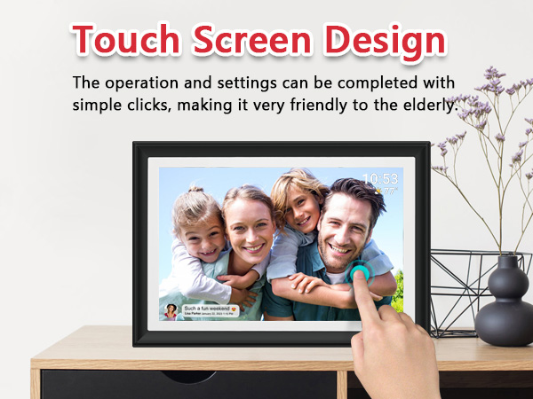 FRAMEO 10.1 Inch WiFi Digital Picture Frame Digital Photo Frame
