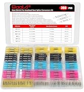 BAALA 360 PCS Heat Shrink Butt Connectors Kit, 26-10 Gauge Tinned Copper Butt Terminals Wire Conn...