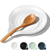 Herogo Spoon Rest Set for Kitchen Stove Top, 5.1" Ceramic Cooking Utensil Spatula Ladle Holder, K...