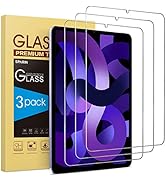 SPARIN 3 Pack Screen Protector for iPad Air 5th Generation/4th Generation 10.9 Inch, Tempered Gla...