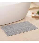 GRLYUH Waffle Bath Mat - Boho Bathroom Rugs Non Slip Washable, Super Absorbent & Quick Dry, Small...
