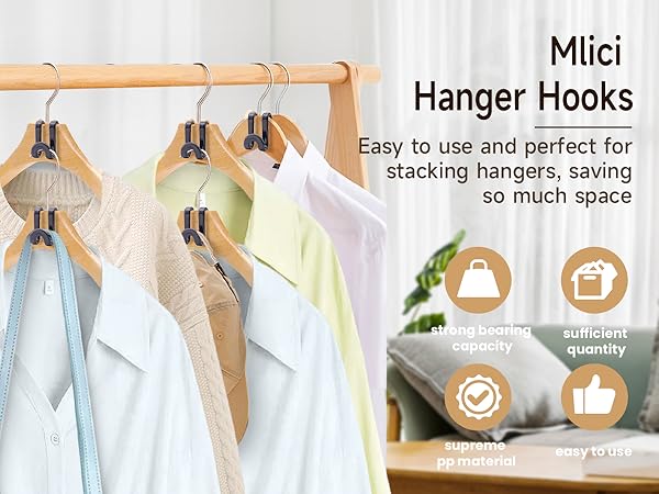 clothes hanger connector hooks