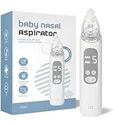 X-Bosak Baby Nasal Aspirator, Electric Nose Sucker with 5 Levels Suction, Soothing Light & Nurser...