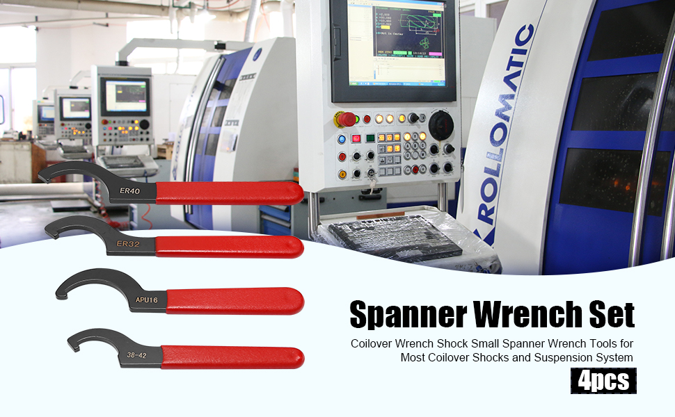Adjustable Coilover Wrench Spanners Hook Wrenches Tools,Universal Hook C Shock Spanner Wrenches