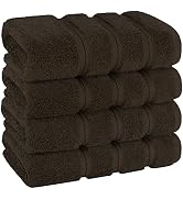 American Soft Linen Hand Towels, Hand Towel Set of 4, 100% Turkish Cotton Hand Towels for Bathroo...