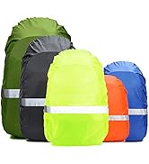Frelaxy Hi-Visibility Backpack Rain Cover with Reflective Strip 100% Waterproof Ultralight Backpa...