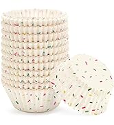 qiqee Cupcake Liners Muffin Cupcake Cups 300-Count Food Grade Candy Design Cupcake Papers Baking ...