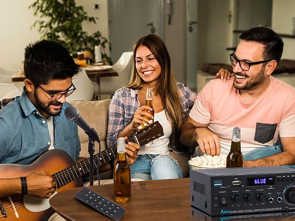 Bluetooth 5.0 Amplifier Stereo Home Audio Amp