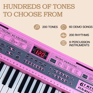 61-key electronic piano keyboard
