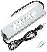 LED Power Supply 150 Watts LLTOP Waterproof IP67 LED Driver 100-264V AC to 12V DC 12.5A Low Volta...
