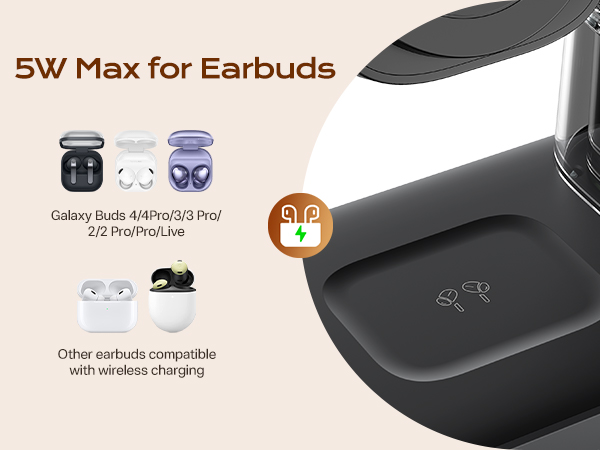 5w wireless charging for earbuds