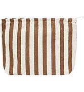 PAZIMIIK Makeup Bag Large Cotton Zipper Pouch for Purse Travel Canvas Make Up Organizer for Women...