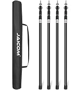 JAICOM Adjustable Tarp Poles, Tent Poles for Camping, Set of 4, 7'6" Telescoping Poles for Tarp, ...