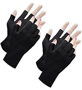 spacepower UV Gloves for Nails: UPF 50+ Anti UV Gloves for Gel Nail Lamp, Protection Gloves for M...