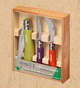 Opinel 3 Piece Gardening Tool Set - No. 12 Folding Saw, No. 8 Pruning Knife, No. 8 Garden Knife -...